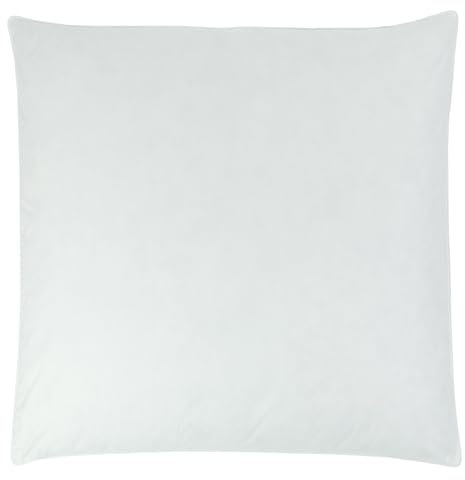 ZOLLNER Kopfkissen 100% Federn - Made in Germany – Bezug aus hochwertiger Baumwolle - waschbar bis 60°C - 80x80 cm - Hotelqualität