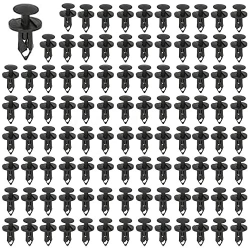 Befestigung Clips, 100 Pcs Auto Stoßstangen Kunststoff Nieten, Stoßstange Spreiznieten, Karosserie Kunststoffnieten, Befestigung Clips Auto Stoßstangen, 8MM Stoßstangen Befestigung Clips