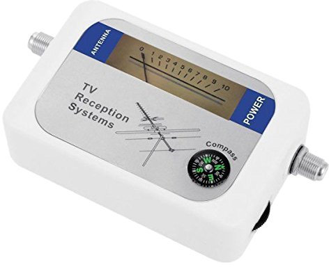 WATFOERS DVB-T Finder Digital Aerial Terrestrial TV Antenna Signal Strength Meter White