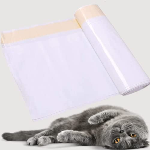 Cat Litter Tray Liners Scratch Resistant Bags(83x45cm) For Cat Litter size will fit 38x48cm tray- with drawstrings - Litter Tray Liner - Cat Litter Bags -Medium to Large (Pack of 45)
