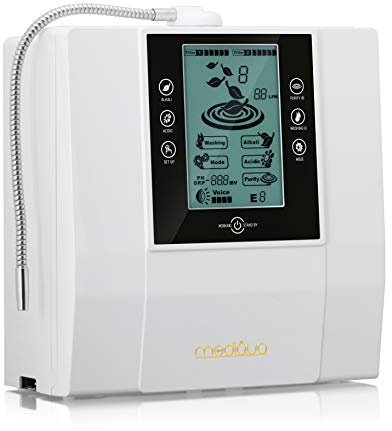 All-In One Alkalisches Wasser Ionisierer & Hydrognizer | Wasserfiltration und UV gegen Keime für 9 Sorten Wasser, Patentierter Elektroden mit bis zu 1800 ppb Micro-Wasserstoff