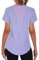 Wayleb Maglietta Sportiva T-Shirt Donna Maniche Corte per Allenamento Estive Asciugatura Rapida T Shirt Palestra Fitness Yoga Running Tee Top Viola,XL