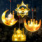 FORMIZON Ramadan Dekorative Fee Licht, LED Muslim Ramadan Lichter, Islam Mubarak Dekoration Halbmond Nachtlicht, Eid Dekorationen Für Ramadan Deko Outdoor Indoor Party, Ramadan Mubarak Geschenke