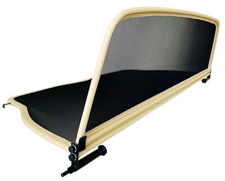 PureWind Windschott kompatibel mit BMW E30 3er Baujahr 1988-1993 (Beige) – Windschott Universal mit Schnellverschluss ohne Tasche