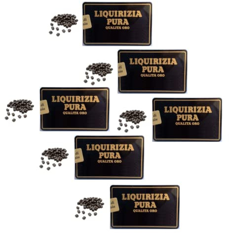 Kordofan® | Liquirizia Pura di Shi-raz Qualità Oro | Liquirizia Pura in Astuccio - 6 x 22 Gr | Scatole Liquirizia