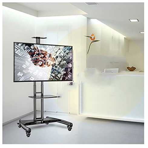 Soporte TV Pie para, Base de Soporte de TV, Soporte móvil para TV, Estante Colgante, una máquina, Carro de pie para TV de 32-65 Pulgadas, Soporte de TV Happy House