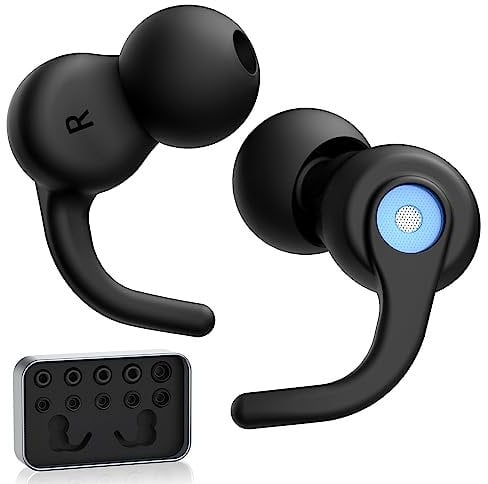 CIRYCASE Ohrstöpsel zum Schlafen, 6 Paar Wiederverwendbare Ohrenstöpsel in XS/S/M/L, [High-Fidelity-Gehörschutz] [32dB Geräuschminderung] Superweiche Silikon & Schwamm Earplugs für Schlaf/Lesen/Reisen