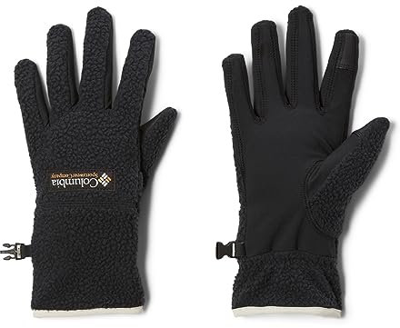 Columbia Helvetia II Sherpa Glove W Guanti in Pile, Black, M Women's