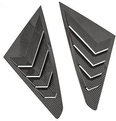 TsoLay Heck Scheiben Jalousien, Schaufel Jalousien Abdeckung Jalousien für Mg 5 Mg5 2021 Auto AußEn ZubehöR, Karbon Faser