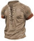 T Shirt HerrenFunktionsshirt Herren Slim Fit T-Shirt Mittelalter Retro Schnüren Henley V-Ausschnitt Kurzarm Sweatshirt Kompressionsshirt Sportshirt