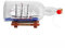 FLADO Voilier dans Une Bouteille, modèle de Bateau dans Une Bouteille en Verre, kit de Construction de Navire et de Bateau pour la décoration (25,5 * 8,5 * 11 cm)