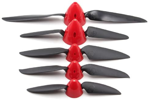 SPARKHOBBY 2 Satz HY Klapppropeller 6x4 7,5x4 8x4,5 8x6 11x6 Propeller Spinner Cover 2.3/3.0/3.17/4,0mm Motorwelle RC Plane Glider Drohnen (2 Satz 6x4 3,17mm)