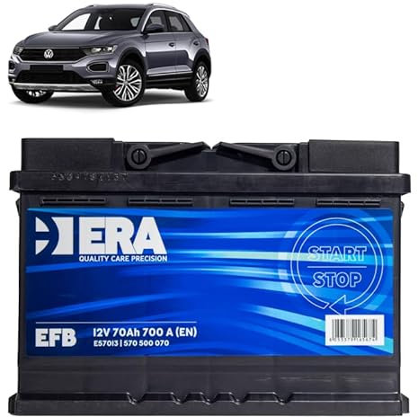 Batteria 70Ah EFB per Volkswagen T-ROC 1.0 2.0 TSI benzina 1.6 2.0 TDI gasolio 2017+