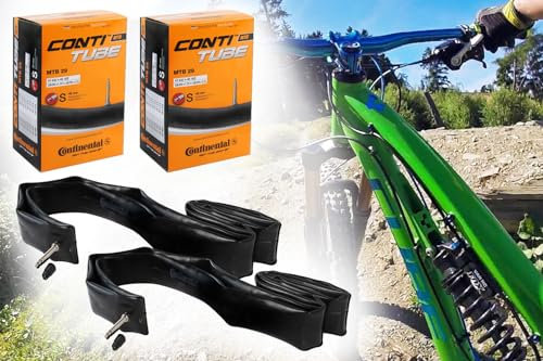 2 Fahrrad Schlauch 29 Zoll Continental 29 x 1.75-2.5 MTB 47-622 bis 62-622 Sclaverand-Ventil 42mm SV, Presta-Ventil