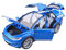 EMRGAZQD Motorfahrzeuge Replika Auto Maßstab 1:24 Für Tesla Model X SUV Autolegierung Druckguss Statische Metallsimulation Fertigmodell Spielzeuggeschenk Originalgetreue Nachbildung(Blue)