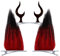 Anime Hazbin Kostüm Cosplay Zubehör Set Alastor Hörner Clips Haarclips 2 Paare