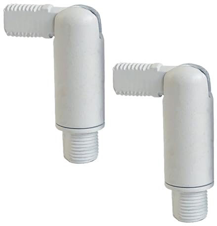 SagaSave Adattatore a sospensione per soffitto inclinato, connettore filettato M10, orientabile a 180 gradi, adattatore per lampadari, plafoniere, confezione da 2 pezzi, colore bianco