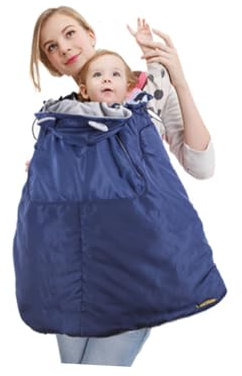 Abaodam Babytrage Aus Polyester Atmungsaktiv Und Komfortabel Mit Verstellbaren Gurten Winddichter Umhang Schützt Wetter Für Bauch Und Rückentrage Warmer Mantel Für Kalte Tage