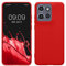 kwmobile Custodia Compatibile con Motorola Edge 50 Neo/ThinkPhone 25 Cover - Back Case per Smartphone in Silicone TPU - Protezione Gommata - rosso classico