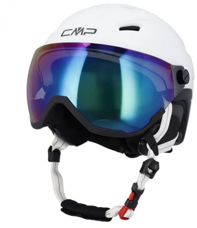 CMP, Casco da sci Wa-2 con visiera (Bianco/Nero, L)