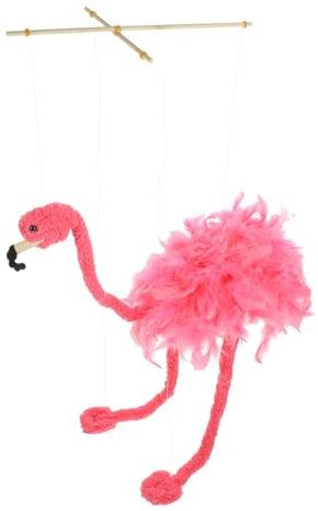 KOMBIUDA Marionetten Flamingo Tierform-strangpuppe Plüsch Puppentheater-zubehör Interaktives Spielzeug Für Aufführungen Und Dekoration