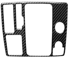 Kohlefaser-Abdeckleiste, Aufkleber, Zubehör, Dekoration, klassisch, kompatibel mit Audi A6 S6 C7 A7 S7 4G8 2012–2018 (One-Touch-Startpanel 6)