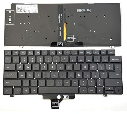 ZHANGXTT Parti per Laptop Nuovo for la Tastiera del Computer Portatile dell Latitude 5420 7420 Serie 7520 US Nero con retroilluminazione 0CW3R5 CW3R5