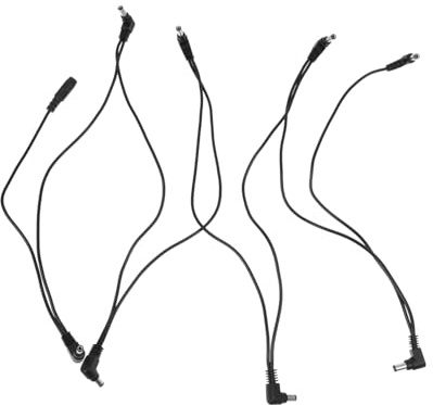 Toyvian Guitar Pedal Power Supply Cable Effect Connecting Cord for Single Guitar Effect Pedal Black Dc Power Supply Wire