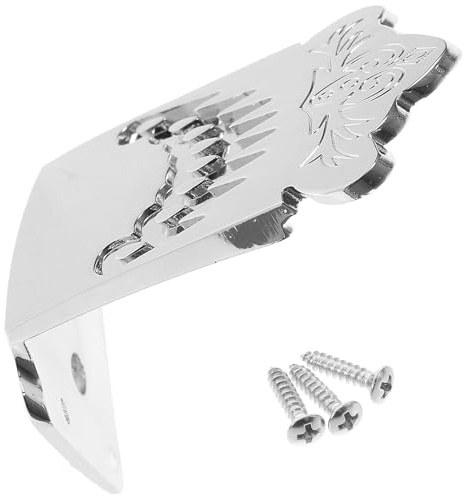 Metal Mandolin Tailpiece 8 String Replacement for Mandolin | Silver Metal, Includes 8 String Bridge, Fixing Strings and Maintaining Instrument