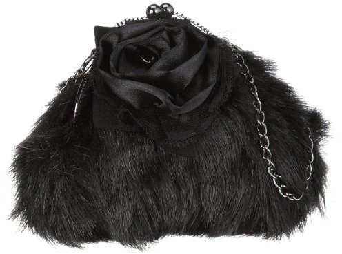 ESPRIT Kailey K15060 Damen Abendtaschen, 9,3X13 schwarz(Black)