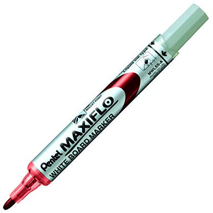 Pentel MWL5S-B mit Flüssigtinte und Pumsystem, 12 Stück rot