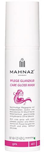 MAHNAZ® for Girls, Pflege Glanzkur für feines oder trockenes Mädchenhaar, repariert poröse Spitzen, ohne Ausspülen, Premiumqualität, vegan, 100ml