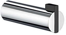 Smedbo Life Handtuchhaken 2 Stück verchromt/schwarz GB111