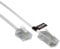 Rhinocables Câble RJ11 vers RJ45 Ethernet, Modem, données, téléphone, ADSL - Cordon de raccordement 2m blanc
