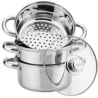 Dampfgarer-Set Töpfset Dampfkochtöpfe KINGHOFF