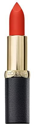 L'Oréal Paris Barra de Labios Color Riche Mate Pintalabios, Mate Rojo 358 Lava