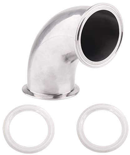 dernord Sanitär Hülse Bogen 90 Grad Rohrverschraubungen SS304 Tri Klemme 3 Tube OD