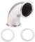 DERNORD Sanitary Ferrule Elbow 90 Degree Pipe Fitting SS304 Tri Clamp (3 Tube OD)