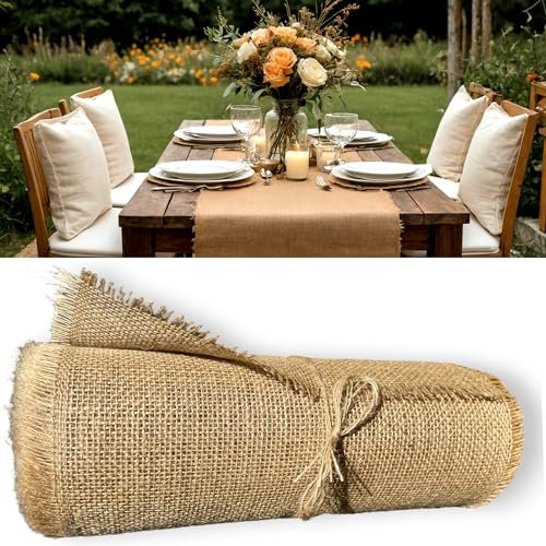 Jute Tischläufer Natur Läufer Juteband Tischband 50cm Breit 5m Läng