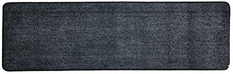 Vinsani Non-Slip Indoor Magic Clean Step Mat 45 X 150 cm, Floor Door Mat | Super Absorbent Carpet Runner Entrance Rug Liner, Machine Washable, Dark Grey
