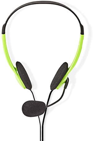 NEDIS PC-Headset | Auf Ohr | Stereo | 2X 3.5 mm | Klappbarer Mikrofon | 2.00 m 2.00 m Grün