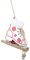 Dabixx Weihnachten Holz Schlittschuhe Schuhe Hängende Verzierung Anhänger Mit Glocke Party Decor Weiß