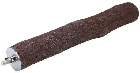 Parrot Essentials Jumbo Sanded Parrot Perches 30 x 5-7cm (LxD), Bird Perches for Nail Trimming and Filing, Natural Wooden Perches for African Grey, Cockatoo, Macaw, Non-Toxic Parrot Stand for Birdcage