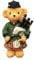 3D Plaid Skirt Bear Scotland UK Refrigerator Magnet Tourist Travel Souvenirs Handmade Resin Craft Magnetic Stickers Home Kitchen Decoration Fridge Magnet Collection Gift