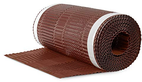 DQ-PP FIRSTBAND | Länge 5m | dRoll | Breite 300mm | Kastanierot RAL 8012 |plissiertes Aluminium | Selbstklebend | Dach Dachfirst Firstrolle First Rollfirst Band | Grat Gratrolle Gratband