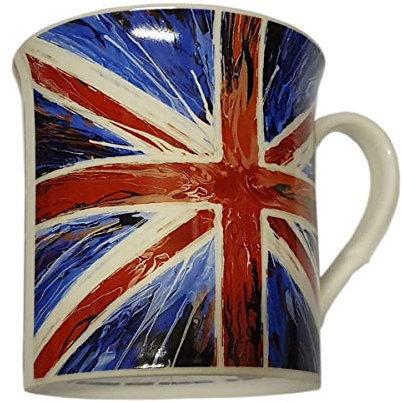 Tasse avec motif drapeau du Royaume-Uni - Passe au lave-vaisselle et au micro-ondes - Pour café, thé, chocolat chaud, lait, cappuccino - Souvenir de Londres Angleterre au Royaume-Uni