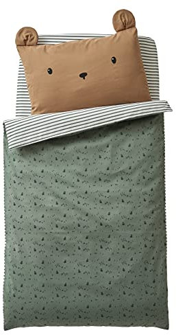 VERTBAUDET Bettbezug für Babys, Grün Forest Oeko-Tex®, Grün, 100 x 120 cm