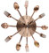 Kitchen Metal Copper Wall Clocks with Spoons and Forks 3D Removable Modern Creative Cutlery Kitchen Spoon Fork Wall Clock for Great Home Decor and Nice Gifts (Copper-33CM)