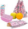 NERTHUS FIH 996 SET Botella Tritan + Lunchbox + Bolsa Bocadillo + Mochila Unicornios