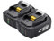 18 V 5 Ah Replacement Battery for Makita BL1850B BL1840 BL1840B BL1850 BL1860B LXT400 194204-5 with Charge Level Indicator, Pack of 2